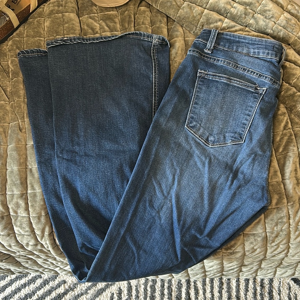 KanCan Jeans / wide leg flare cut / medium wash / size W13